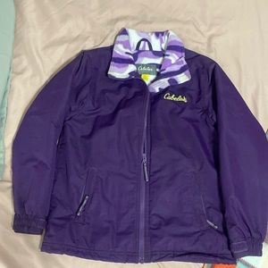 Kids Cabela’s fleece lined jacket (no hood) size Med